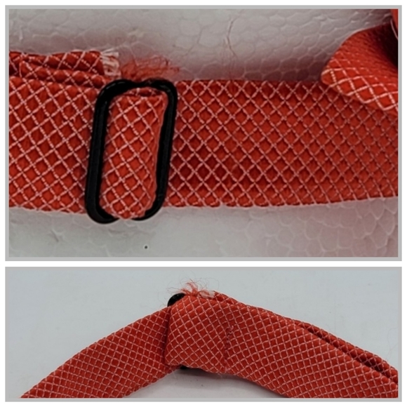 Artisan Made Adjustable Pre-Tied Red Checkered Bow Tie - Picture 10 of 12